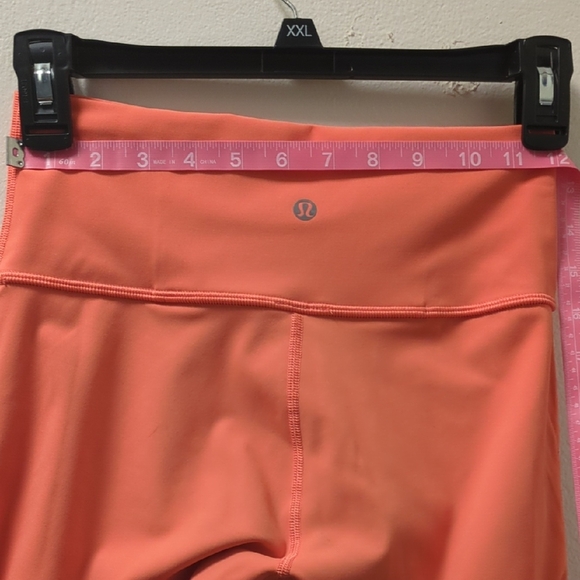 Lululemon Athletica Orange High-Waist Leggings - Picture 6 of 9